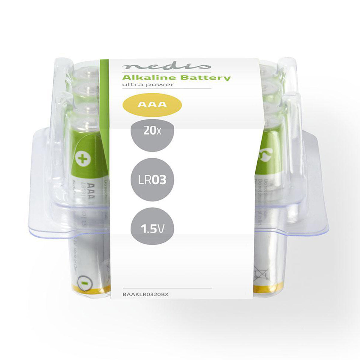 Pilha alcalina AAA 1,5 V | 20unid