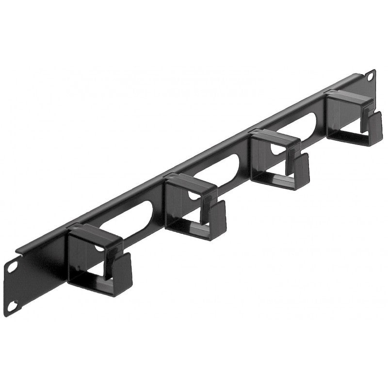 PASSACABO 1U INTELLINET METAL intellinet 19" Cable Management Panel 1U, Painel de gestão de cabos, Preto, Plástico, Ferro, 1U, 48,3 cm (19"), 483 mm