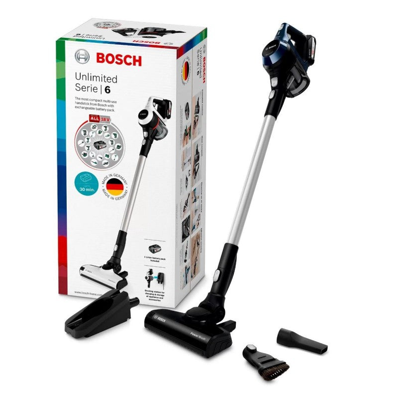 PD ASPIRADOR VERTICAL BOSCH S/FIO S/SACO VACUUM CLEANER SERIE 6 RECARREGÁVEL