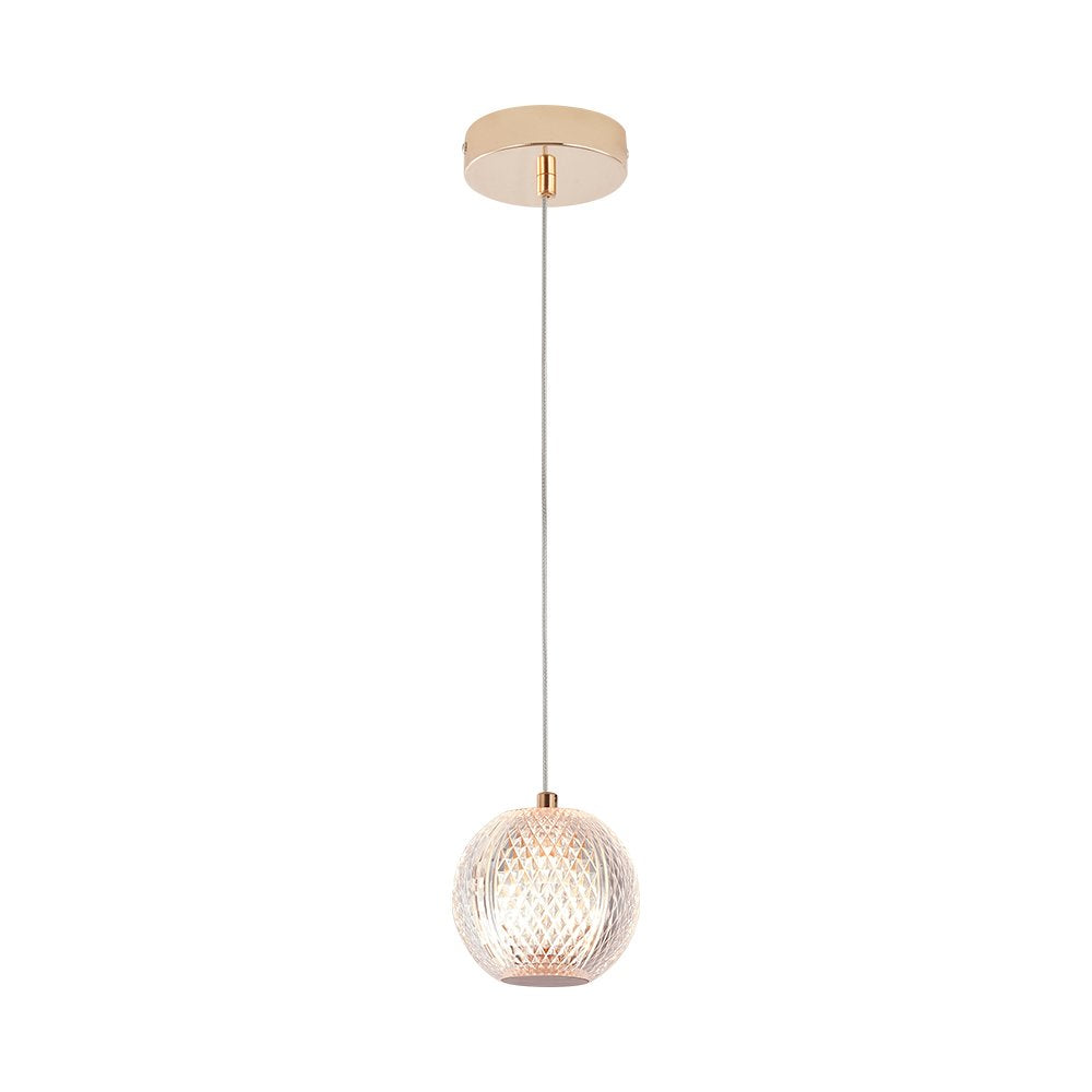 Luminária de Teto Braytron BRY-S001R-1H 1xG9 GLD PENDANT LIGHT
