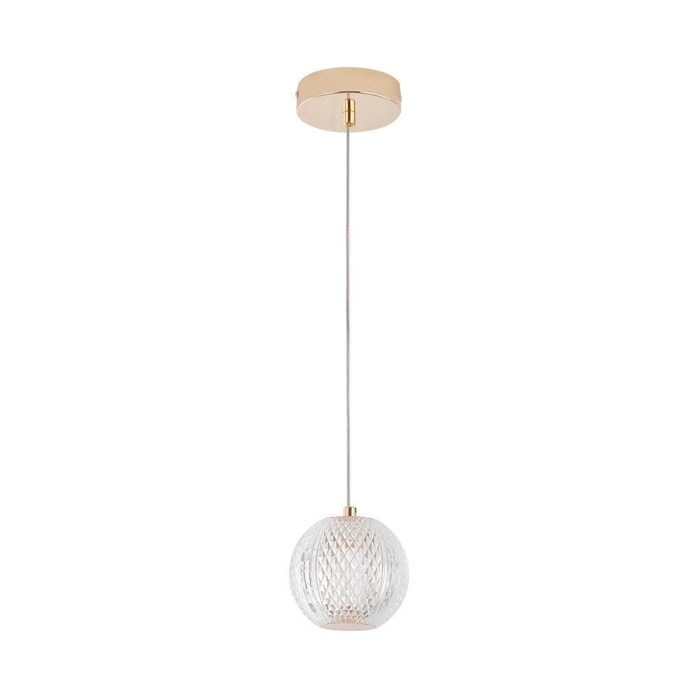 Luminária de Teto Braytron BRY-S001R-1H 1xG9 GLD PENDANT LIGHT