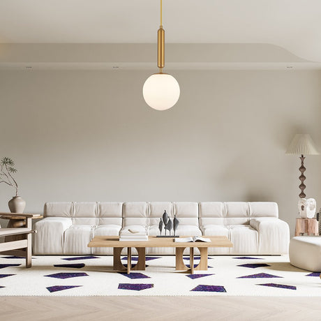 Lâmpada de pêndulo 1 G9 BV01-00060 Luminária de Teto Braytron BRY-S006R-1H 1xG9 OPL GLD PENDANT LIGHT