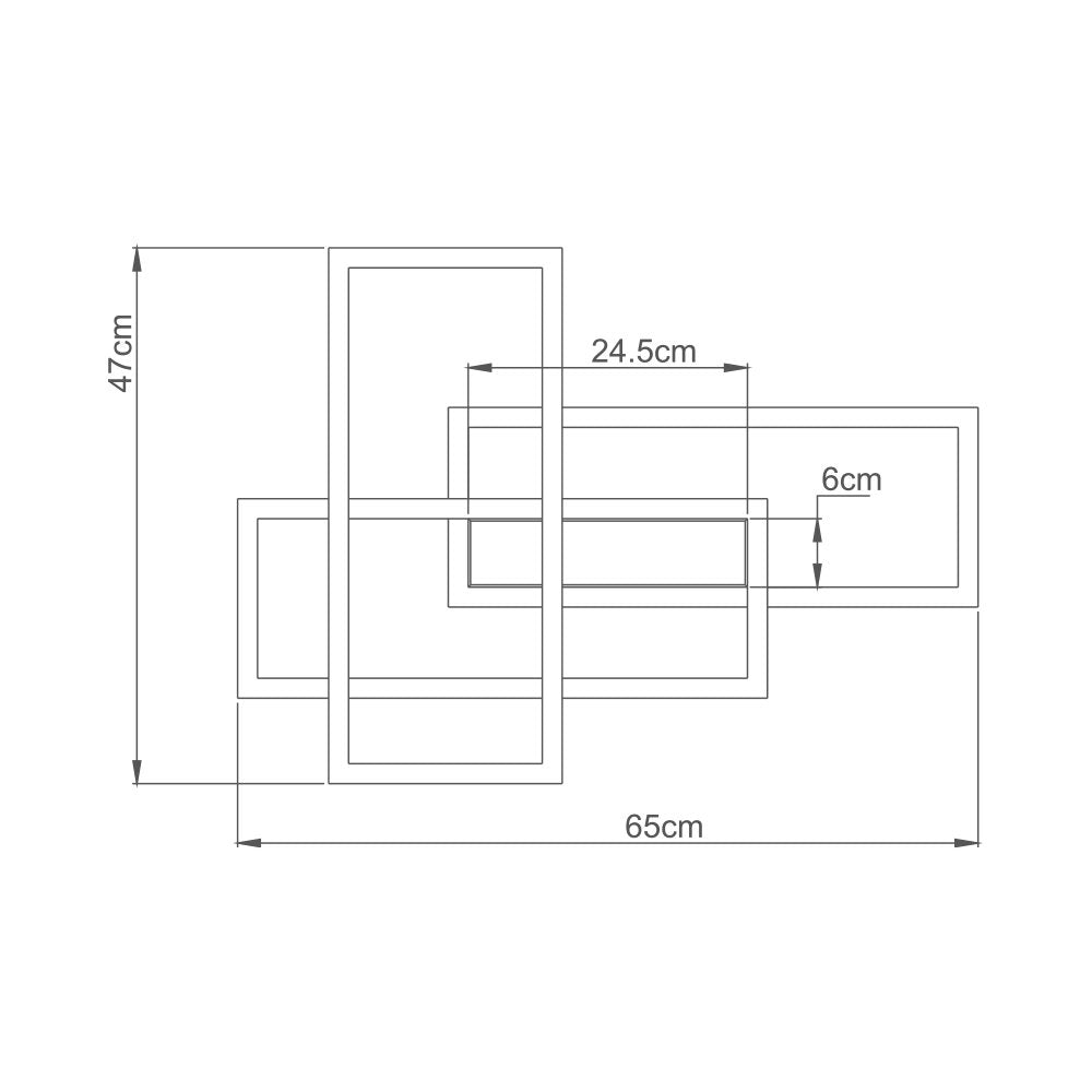 Luminária de Teto Braytron BRY-NELA SS2 RND 65W WHT IP20