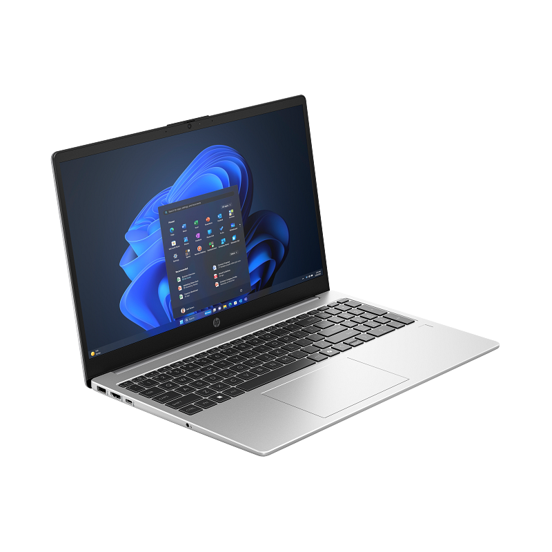 PORTÁTIL HP 15.6" NOTEBOOK 250R U7-150U INTEL GRAPHICS 8GB 512GB SSD FHD W11P PRATA