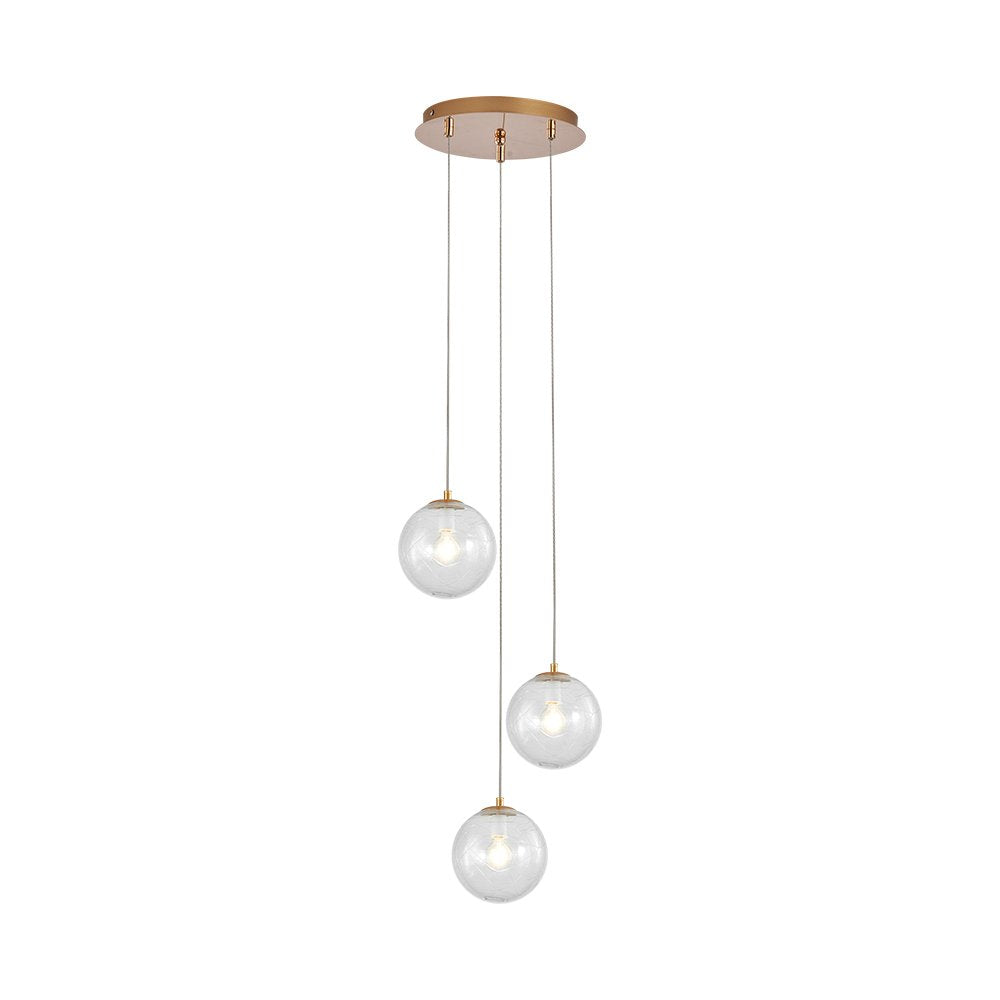 Luminária de Teto Braytron BRY-S002R-3H 3xG9 GLD PENDANT LIGHT