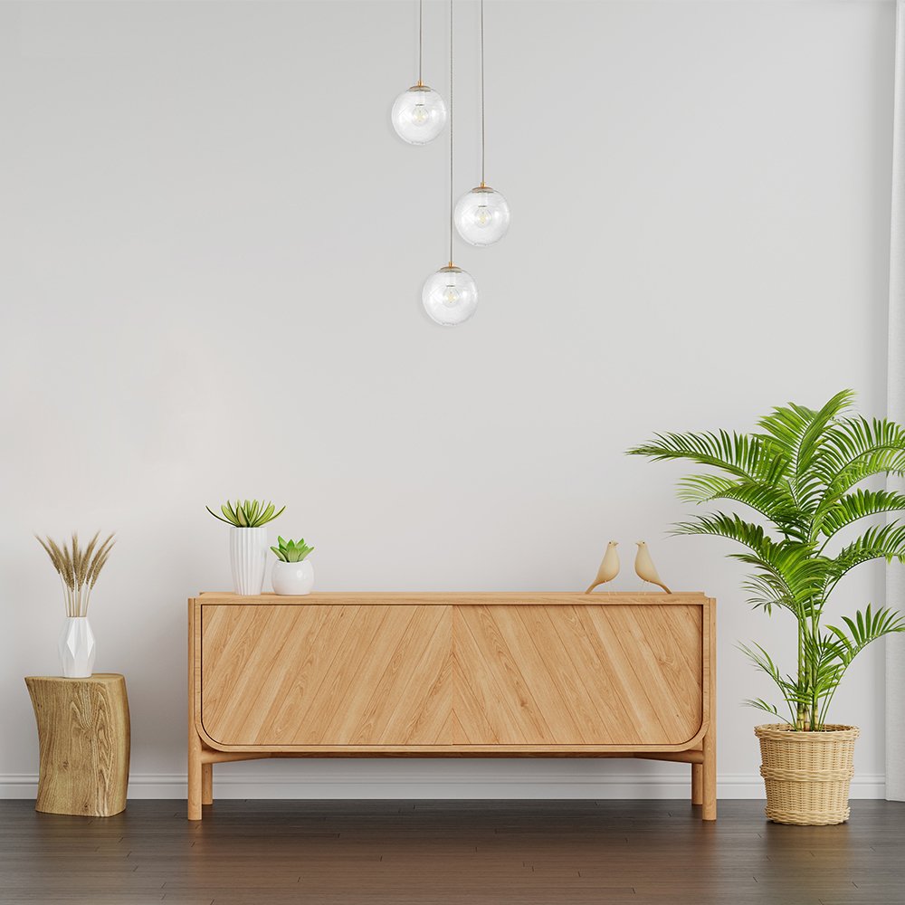 Luminária de Teto Braytron BRY-S002R-3H 3xG9 GLD PENDANT LIGHT