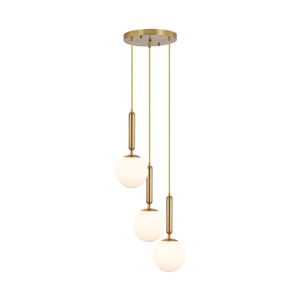 Suspensão 3 lâmpadas G9 BV01-00061 Braytron  - Luminária de Teto Braytron BRY-S006R-3H 3xG9 OPL GLD PENDANT LIGHT