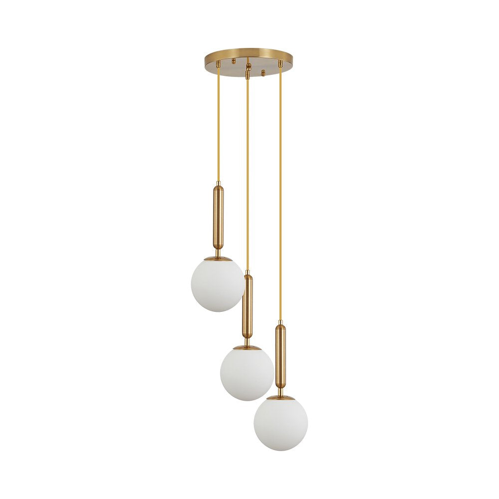Suspensão 3 lâmpadas G9 BV01-00061 Braytron  - Luminária de Teto Braytron BRY-S006R-3H 3xG9 OPL GLD PENDANT LIGHT