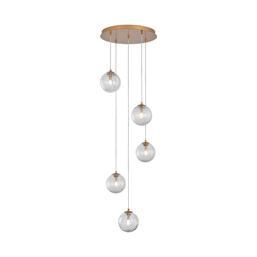Luminária de Teto Braytron BRY-S002R-5H 5xG9 GLD PENDANT LIGHT