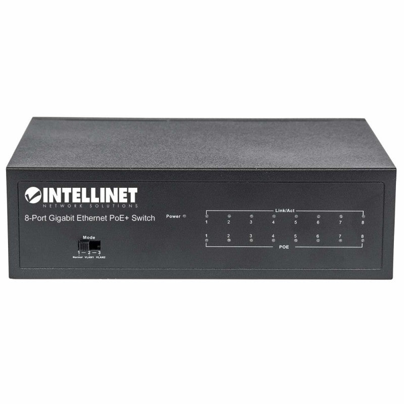 SWITCH 8 Intellinet 10/100 Gigabit Ethernet PoE+Switch