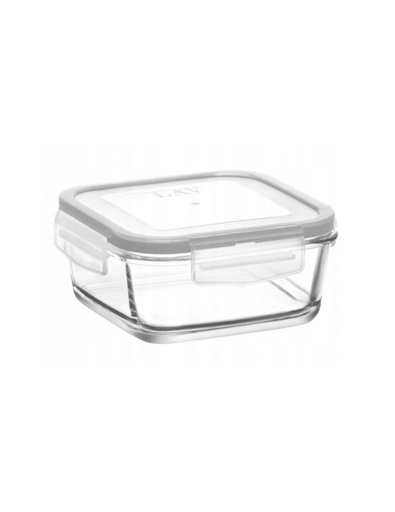 Recipiente de vidro de 1150ml com tampa com clipe de afresco LAV