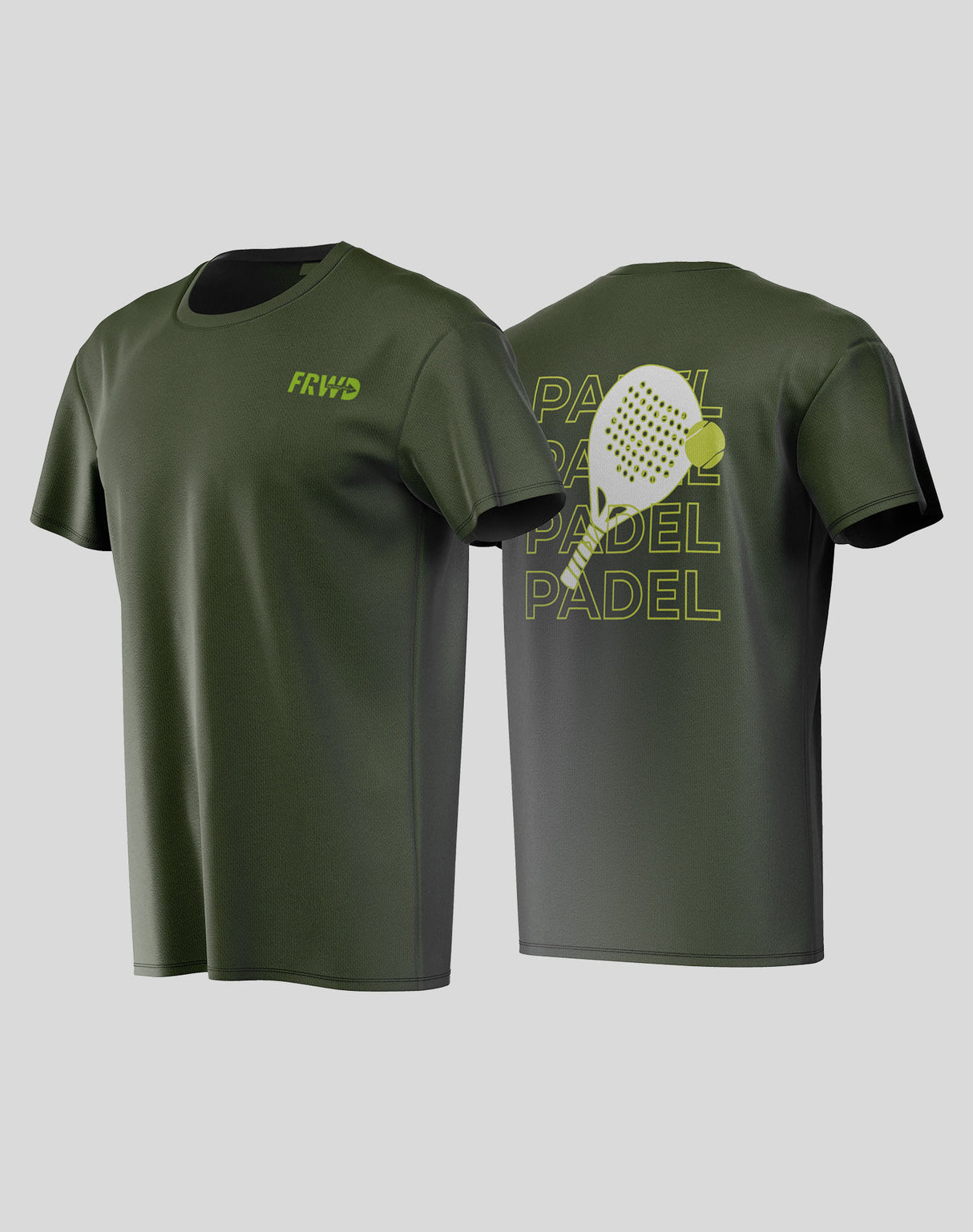 É tudo sobre camiseta verde Padel FRWD para homens Tamanho XL