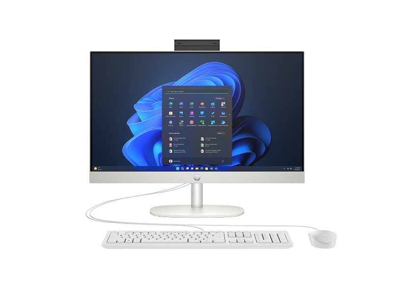 PC AIO HP 23.8" PROONE 240 U5-125U G10 UHD GRAPHICS 8GB 512GB SSD FHD W11P BRANCO