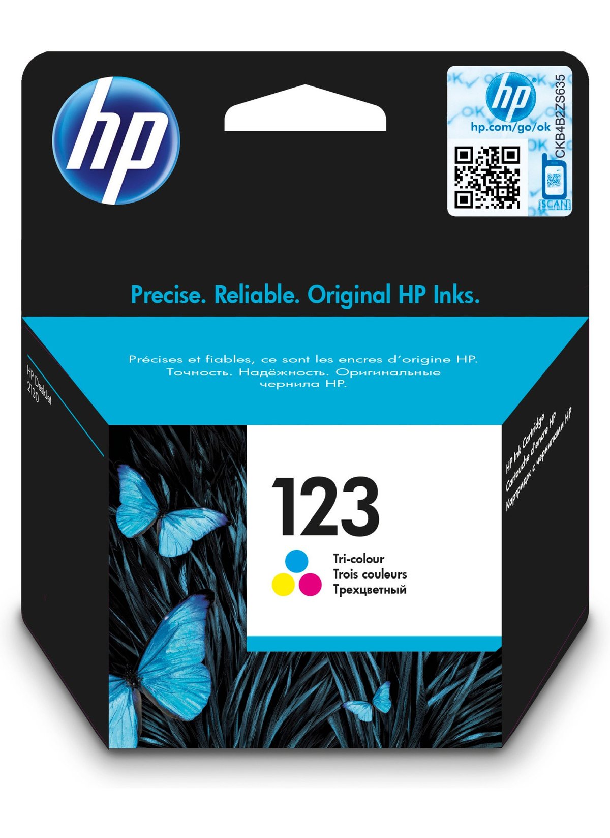 Tinteiro HP 123 F6V16AE * TRICOLOUR 2000/3000