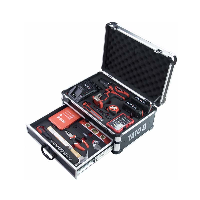 JOGO DE BROCAS E FURADEIRA SEM FIO COM 2 BATERIA 18 V