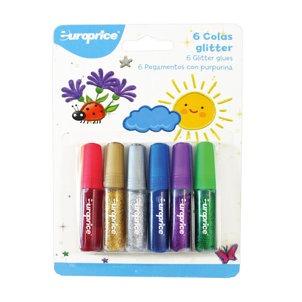 6 Colas com Glitter ES9275