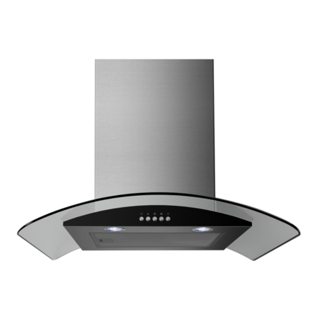 Exaustor Midea 60 cm 5L VIDRO 2HALOGEN HAL INOX