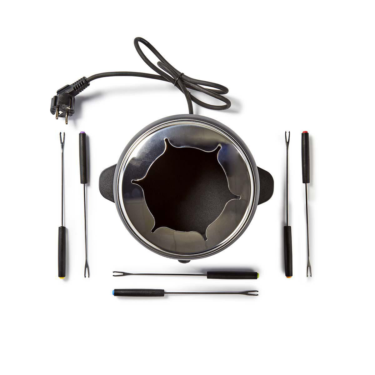 Aparelho de fondue - Fondue Nedis 6 pessoas FCFO110EBK6| 2,3 L | Controle de temperatura