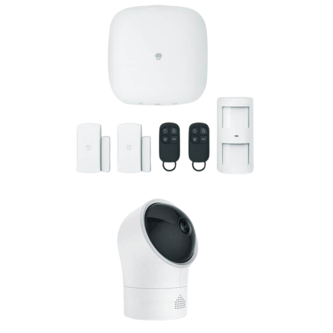 Kit Alarme Residencial Inteligente Wi-Fi e LTE/ Câmara de Vigilância