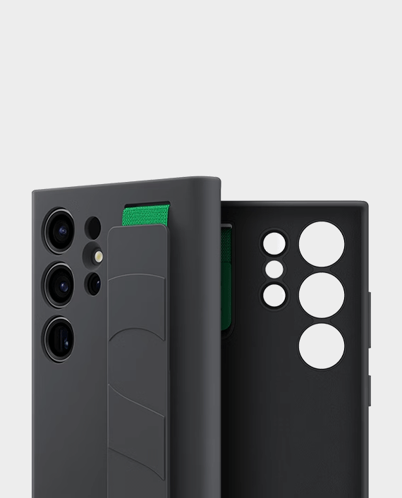 Capa de Silicone SAMSUNG Galaxy S23 Ultra Preto c/ Grip