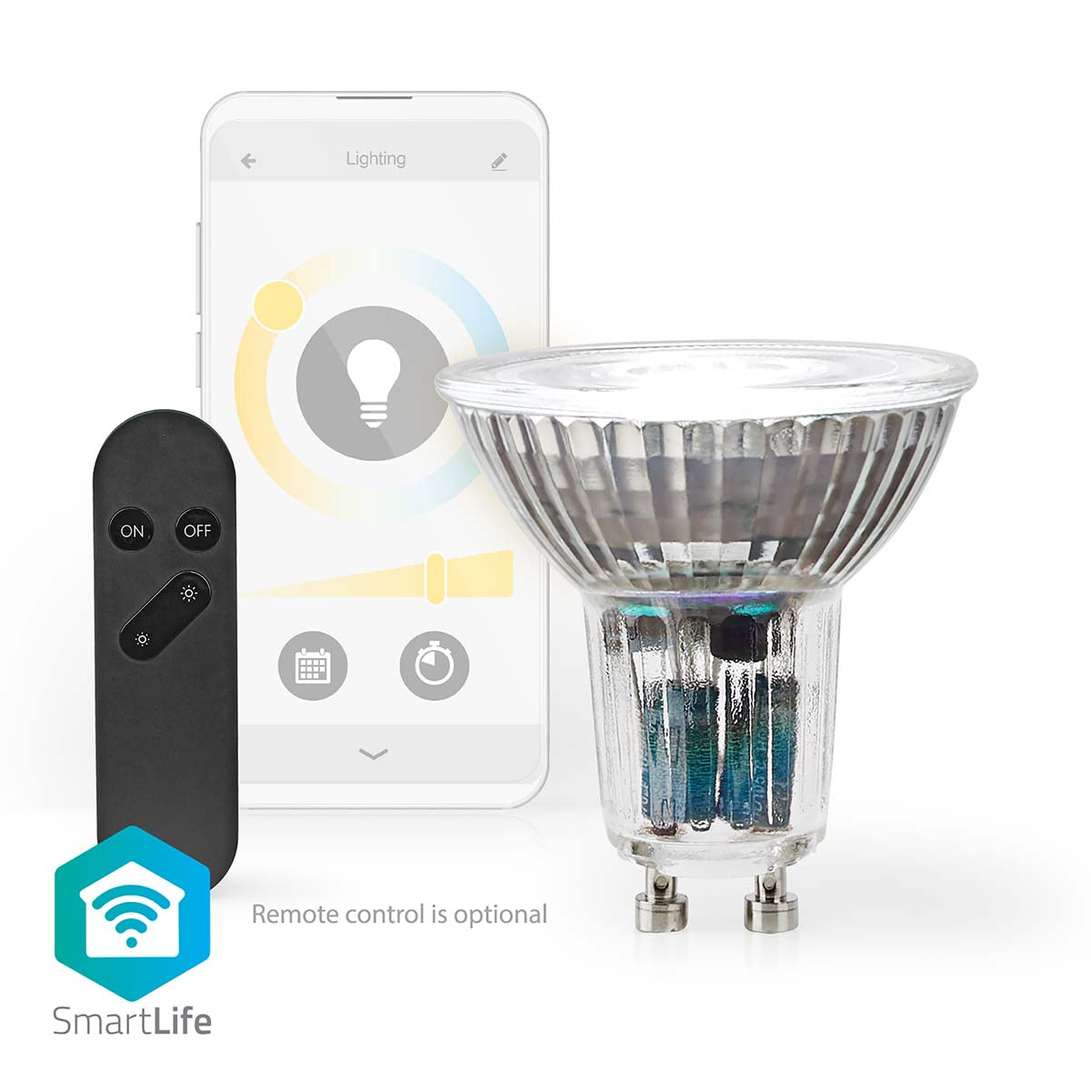 Lâmp. LED Branco Qt e Frio|Wi-Fi|GU10|345 lm|4.9 W|PAR16