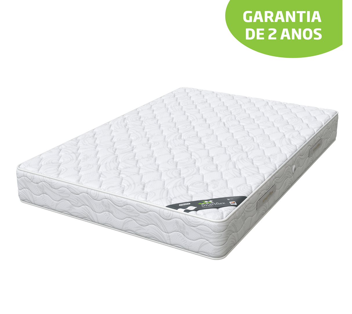COLCHÃO KING SIZE DE MOLA SMARTFLEX WHITE 180X200 CM