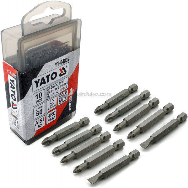 JOGO DE BITS 1/4’’ 50 MM 10 PCS