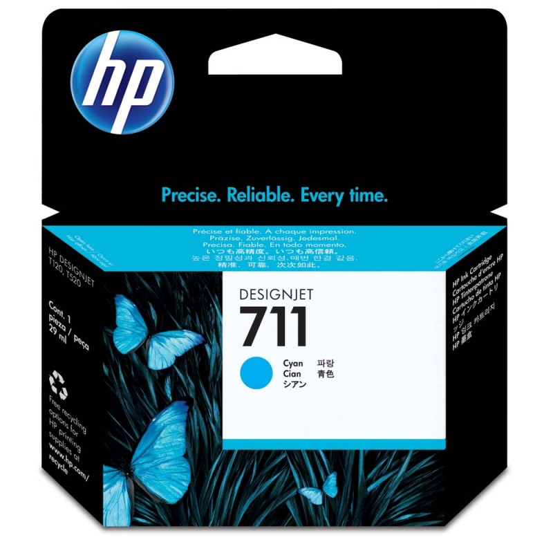 TINTEIRO TH 711 CZ130A * AZUL T120 . T519