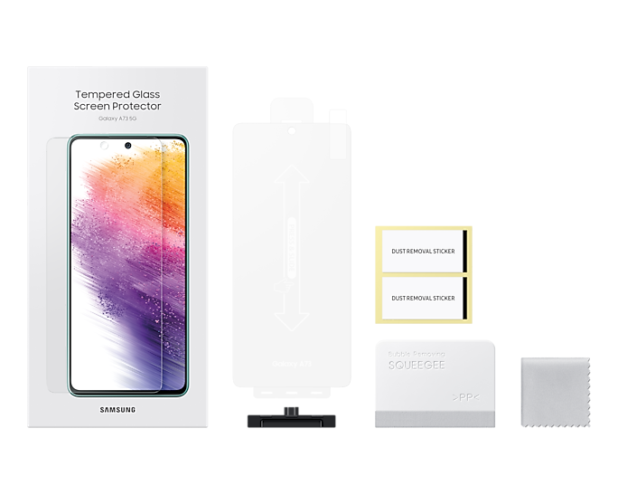 Protetor de tela de vidro temperado para Galaxy A73 5G