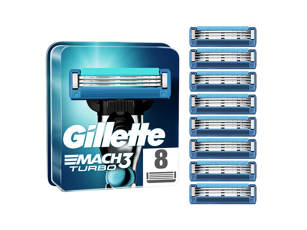 GILLETTE RECARGA MACH3 TURBO C/8