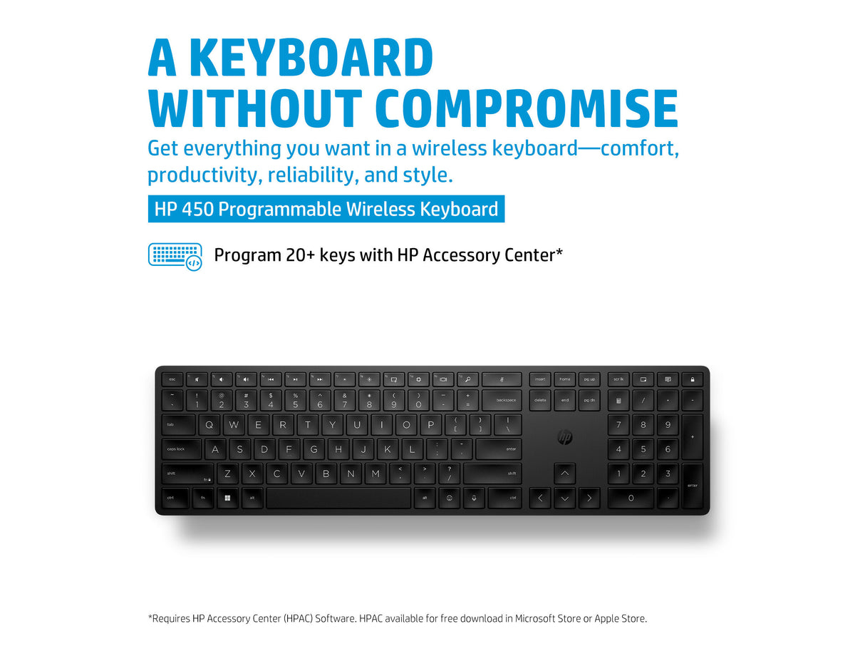 HP TECLADO S/F 450 BLK -4R184AA