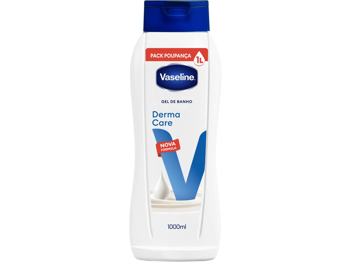 VASELINE GEL BANHO 1LT DERMA CARE