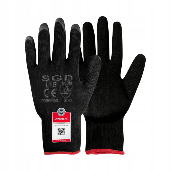 LUVAS DE PROTEÇÃO COMENSAL PRETO/VERM XL/10