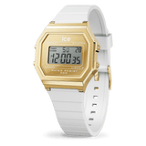 Relógio de pulso ICE Watch digit retro - Metal gold mirror - White  - Small