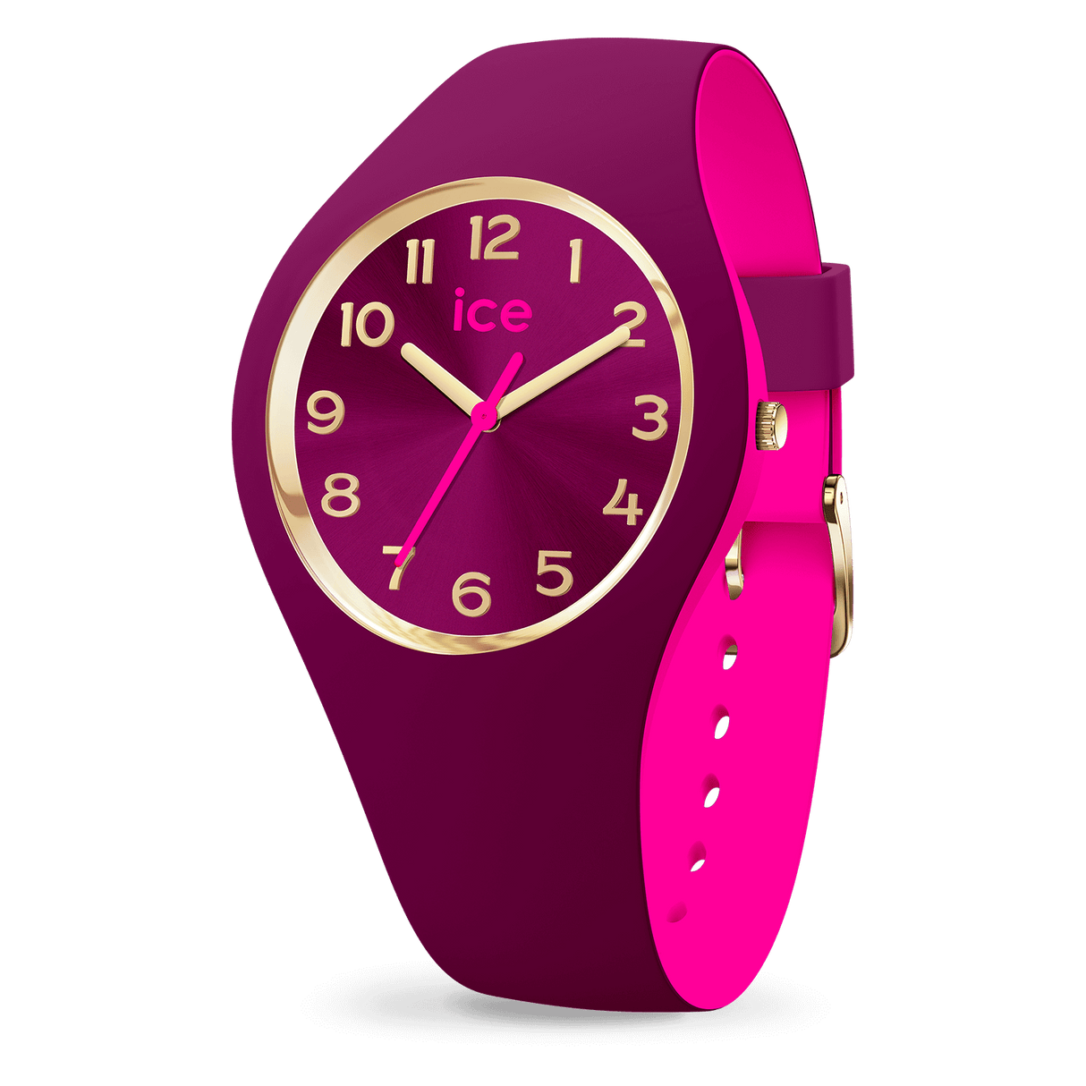 Relógio de pulso ICE Watch duo chic - Burgundy pink - S34 - 3H