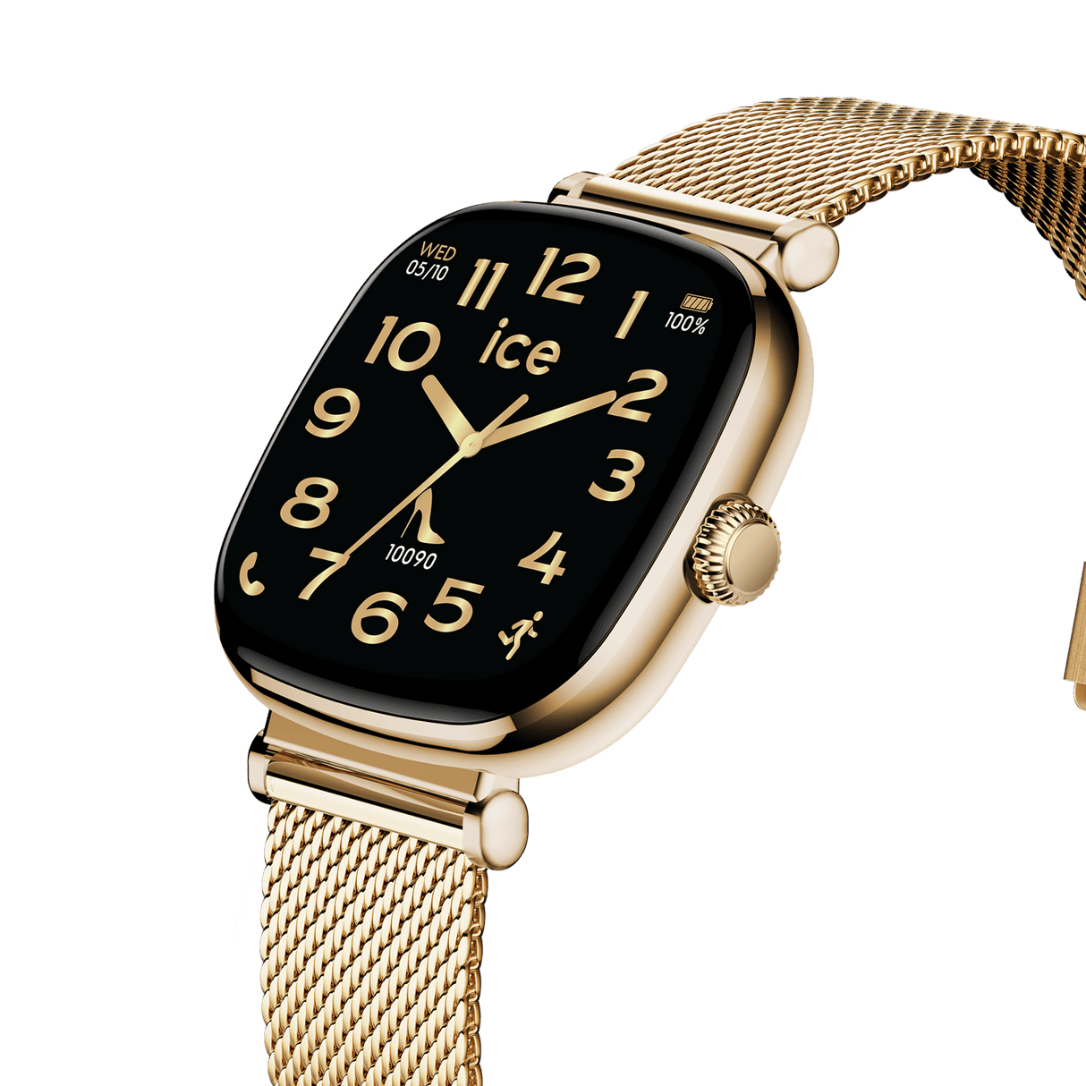 SQ inteligente ICE 2.0 quadrado 1.70 Milanês dourado