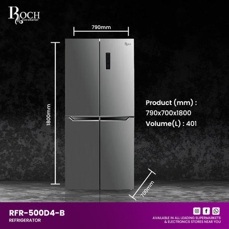 REFRIGERADOR ROCH 500L(4 PORTA/BEBEDOR)
