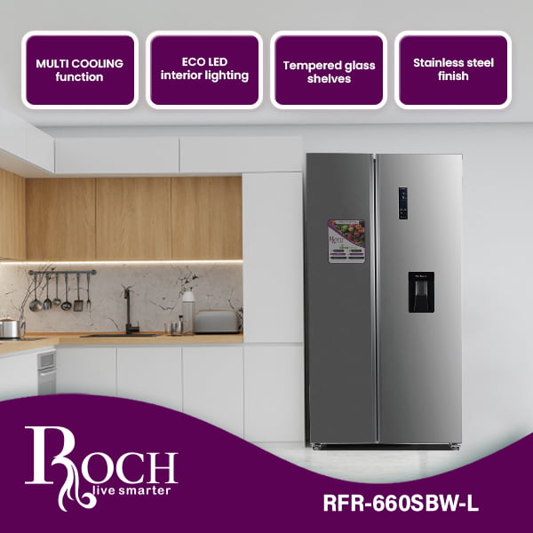 Refrigeradores ROCH 518 Ltrs. (RFR-660SBW-L)
