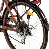 Bicicleta elétrica Viena roda 28” laranja