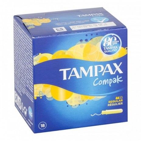 TAMPAX TAMPOES COMPAK REGULAR 18UN