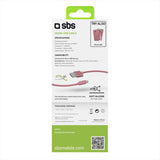 Cabo de dados e carregamento microUSB série Polo - rosa