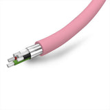 Cabo de dados e carregamento microUSB série Polo - rosa