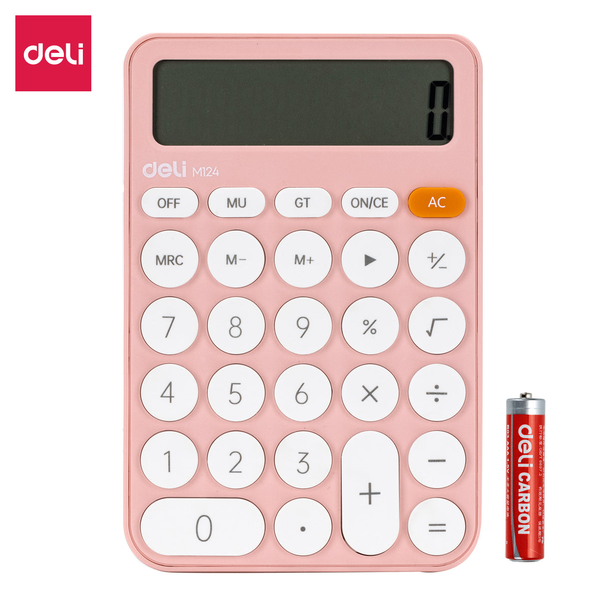 Calculadora de mesa Deli EM124 (verde)