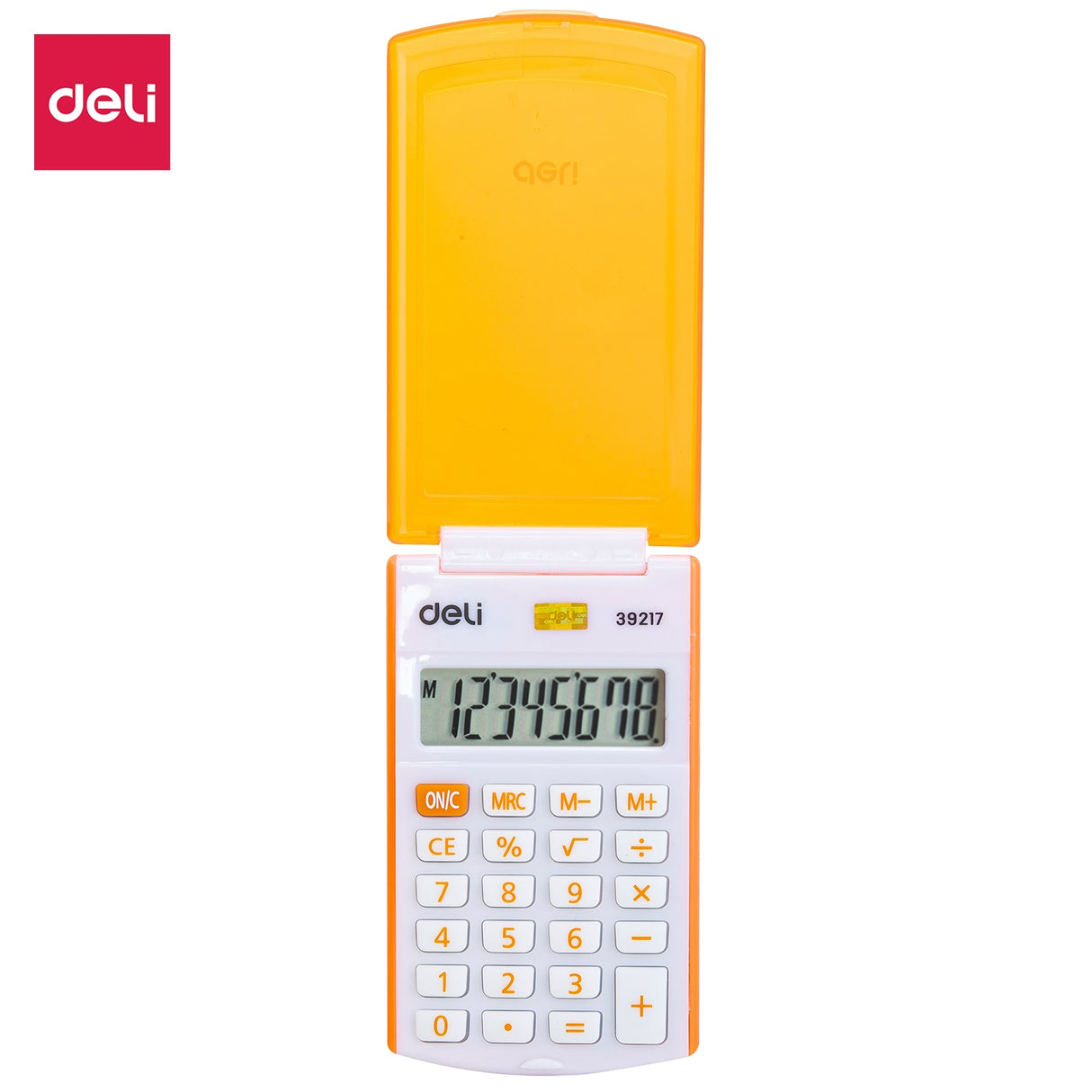 Calculadora portátil Deli E39217 (laranja)