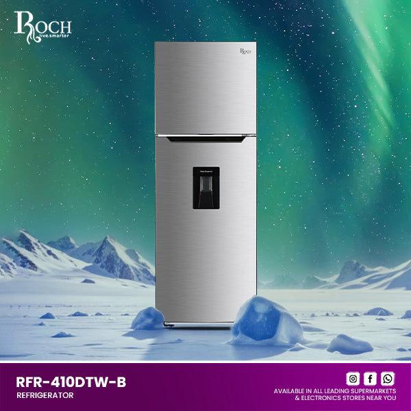 Refrigeradores ROCH 330 Ltrs. (RFR-410DTW-B)