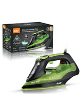 Ferro de engomar elétrico Profissional a vapor  RAF R-1248G, 2200 W, base de cerâmica, verde