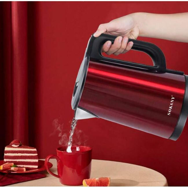 Chaleira de viagem Sokany 2.5Es 1500W Vermelho
