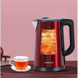 Chaleira de viagem Sokany 2.5Es 1500W Vermelho
