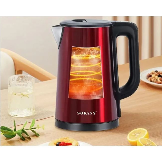 Chaleira de viagem Sokany 2.5Es 1500W Vermelho