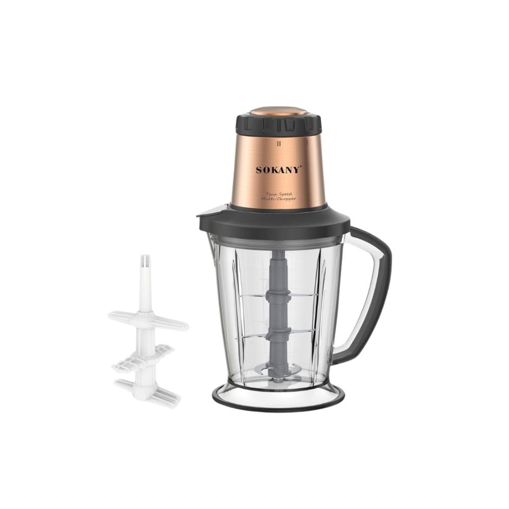 Processador de Alimentos Acrílico Sokany 2 Litros e motor de 1000W Sk-7039 - Chopper elétrico